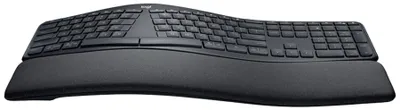 Produktbild von Logitech ERGO K860, Volle Größe (100%), Kabellos, RF Wireless + Bluetooth, Halbmechanischer Schlüsselschalter, QWERTY, Graphit