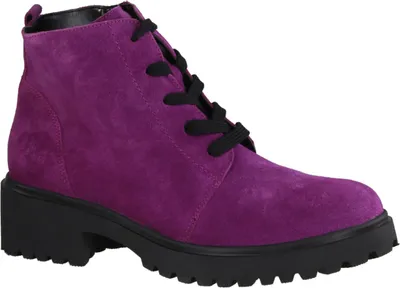 Produktbild von Waldläufer H-Luise 716807-228 bequeme Stiefelette, Damen, Leder, Lila, Boots - Damenschuhe Bequeme Stiefel / Stiefeletten, Mehrfarbig, leder (order), absatzhöhe: 20 mm