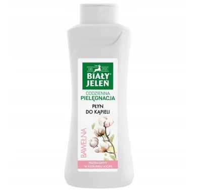 Obrázok produktu pre Biały Jeleń, Płyn do kąpieli i pod prysznic Bawełna, 750 ml