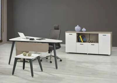 Produktbild von Büro Möbel Einrichtung Set Arbeitszimmer Schreibtisch Couchtisch Sideboard 3tlg