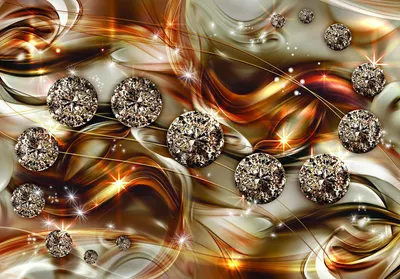 Produktbild von Fototapete Vlies 10576V4 Diamant Abstraktion 2-tlg. 254 x 184 cm