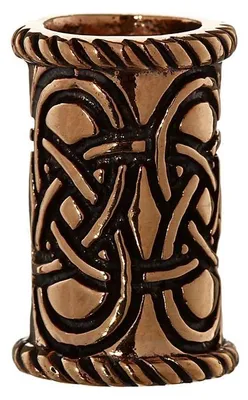 Productafbeelding van Bart Haarperle, Keltische magie, lange bronzen lokkenparel, artikelnummer 6375