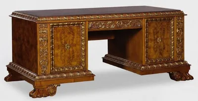 Produktbild von Casa Padrino Luxus Massivholz Schreibtisch Braun 184 x 96 x H. 78 cm - Bürotisch - Computertisch - Büro Möbel - Luxus Möbel - Luxus Einrichtung - Büro Einrichtung - Luxus Qualität