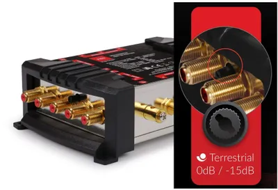 Produktbild von Opticum OMS 5/4 PRO-TRQ Multischalter Multiswitch 1 Satellit 4 Teilnehmer Sat Verteiler