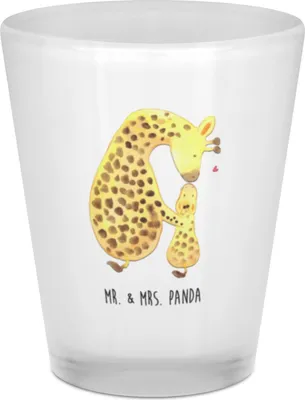 Produktbild von Mr. & Mrs. Panda Schnapsglas Giraffe Kind - Transparent - Geschenk, Mama, Tochter, Pinnchen, Shot Glas, Afrika, Mutter, Shotglas, Lieblingsmensch, Sohn, Stamper