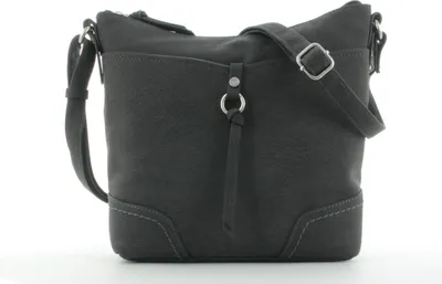 Produktbild von Tom Tailor Jana Crossbag Reißverschlusstasche, Umhängetasche Damen, 27,5 x 24,5 x 10 cm, 6,7 Liter Schwarz