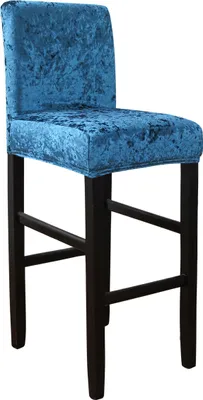 Produktbild von 1 Stück Bar Stuhlhussen Barhocker Stretch Stuhlhusse Abdeckungen Schonbezug Sitzbezug Hussen Abnehmbar Waschbar Stuhlbezug für Barhocker Stuhl（Blau）