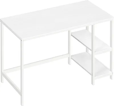 Produktbild von VASAGLE Computertisch Schreibtisch mit 2 Regale 120 x 75 x 60 cm weiß