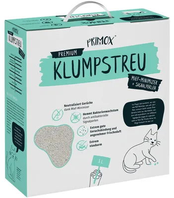 Produktbild von Katzenstreu PRIMOX Mief-Minimizer Signal klumpend, mit Duft 8 l