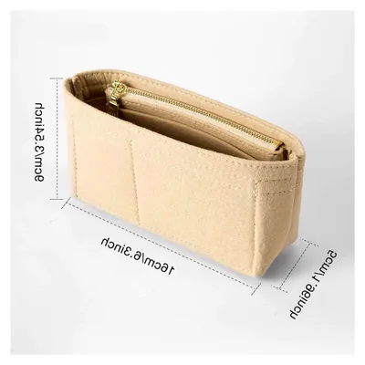 Produktbild von Filz-Mini-Geldbörsen-Organizer-Einsatz für Longchamp kleine Tragetasche, ultimative Mini-Taschen-Aufbewahrung und Veredelung, Innentasche für schicke Handtaschen, Organizer, passend für kleine
