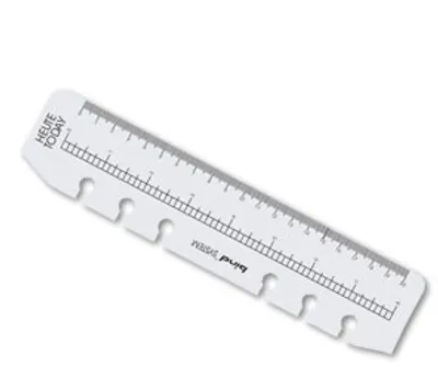 Produktbild von bind Terminzeichen Lineal A5 Kunststoff transparent 104
