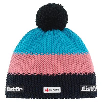 Zdjęcie produktu dla Eisbär Star Pompon SKA Beanie Black/Strawberry/White UNI Czapka