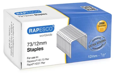 Image de RAPESCO Agrafes 73/12 galvanisées 2.000 pièces