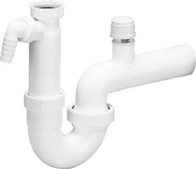 Produktbild von Dallmer Röhren-Siphon 100/1 SLR, mit Rohrbelüfter, 1 1/2" x DN 50