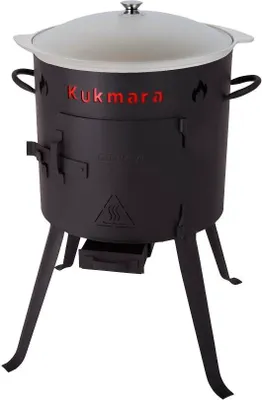 Produktbild von Utschak Ø 36 cm, H:55 cm + Kazan 8 Liter Aluguss + Schaumlöffel 36,5cm