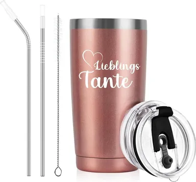 Zdjęcie produktu dla Livole prezent dla cioci 600ml kubek ze stali nierdzewnej kubek termiczny 20oz