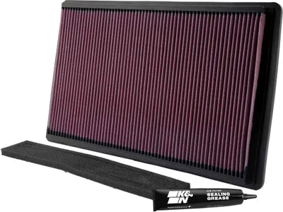 Image de Filtre à air haute performance K&N 33-2035 pour CHEVROLET CORVETTE C4 Filtre longue durée Carré