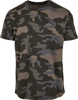 A t-shirt with a camouflage pattern.