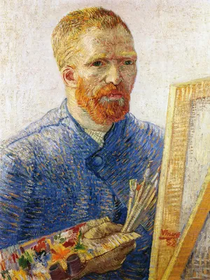 Obrázek produktu pro Vincent Van Gogh Art Print Obraz - Autoportrét před plátnem, 1888 (80 x 60 cm)