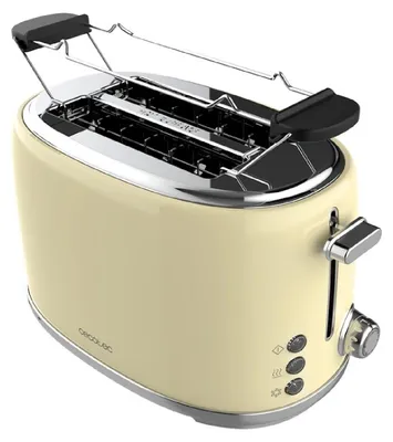 Immagine prodotto di CECOTEC 03232 - Tostapane verticale Toast&Taste 1000 Retro Double Beige