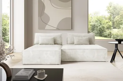 Produktbild von Furnisell Modular Cord Ecksofa Sofa "LUCCA", Beige