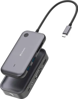 Obrázek produktu pro Verbatim 32146, Desktop, USB, Wi-Fi, 802.11a, 802.11b, 802.11g, Wi-Fi 4 (802.11n), Wi-Fi 5 (802.11ac), USB 3.2 Gen 1 (3.1 Gen 1), USB Typ-A, USB typu C