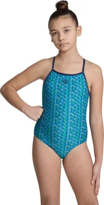 Produktbild von Arena Mädchen Badeanzug Starfish Lightdrop Back L Navy-Türkis