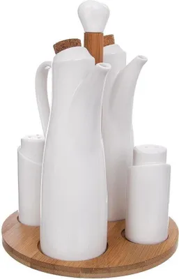 Produktbild von ORION MENAGE-SET Ständer für Salzstreuer Pfefferstreuer Ölflasche Essigflasche