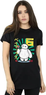 Produktbild von Big Hero 6 - T-Shirt für Damen BI1466 (S) (Schwarz)