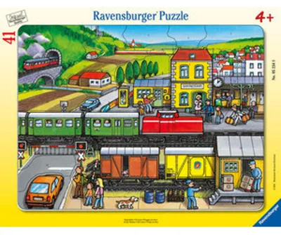 Produktbild von Ravensburger Kinderpuzzle - 05234 Bahnfahrt - 30-48 Teile Rahmenpuzzle für Kinder ab 4 Jahren