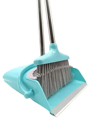 Obrázok produktu pre Súprava metly a lopatky, výsuvná, dlhá rukoväť, plast, pre domácnosť