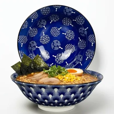Produktbild von Porzellan Ramen Schalen, Ø 20,5 cm, 2er Set, für Suppe und Salate