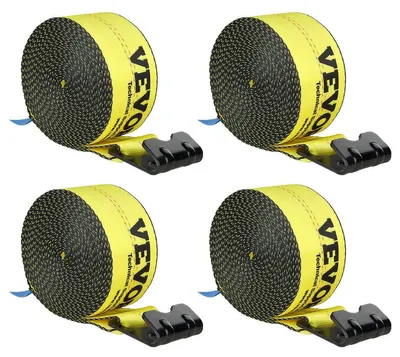 Zdjęcie produktu dla Profesjonalne Pasy Do Wyciągarek Vevor 96X94 Mm 2 7T 4 Sztuki Żółte