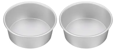 Image de QUARKZMAN - Lot de 2 moules à gâteau ronds de 8 pouces - Moules à pâtisserie en aluminium anodisé antiadhésif