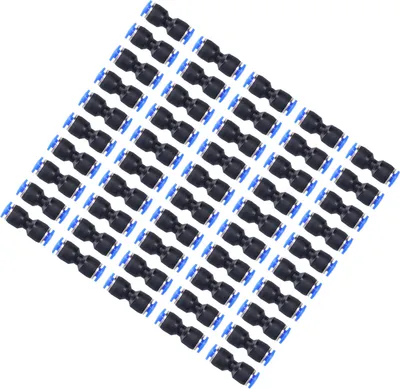 Imagen del producto de Conector neumático recto, conector de empuje recto, conector recto para tubos de aire, conector recto de conexión por presión, accesorios de conexión por presión, suministros industriales