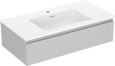 Immagine prodotto di Mexen Orio mobile bagno 90 cm con lavabo Otis, 1 cassetto, grigio opaco/bianco opaco - 91A10-09023-1-BF62-W18M01