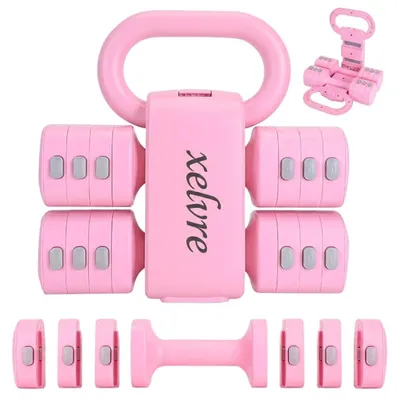 Productafbeelding van 2-in-1 kettlebell en halterset, verstelbaar, 1-5,5 kg