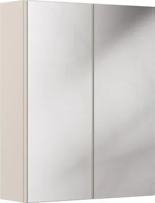 Produktbild von Badezimmer Spiegelschrank mit 60 cm Breite in Kaschmir, 2-türig - BIBIONE-56