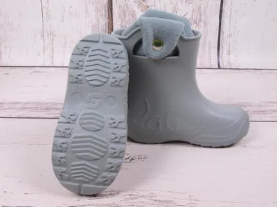 Obrázek produktu pro Dětské ultralehké gumové boty Camminare Frog Grey Lined