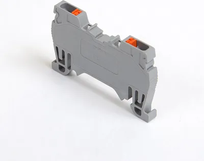 Produktbild von ONKA 1,5mm2 Federkraftklemmenblock DIN-Schienen-Klemme 2-adrig grau, 1020002