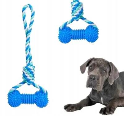 Immagine prodotto di Nobleza: Giocattolo per cani, corda da tirare intrecciata, 33 cm