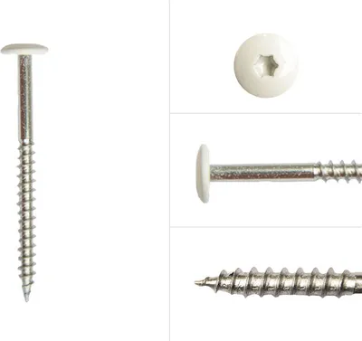 Immagine prodotto di Viti per pannelli Trespa® HPL acciaio inox A2 bianco 4,8 x 50 mm - 100 pezzi