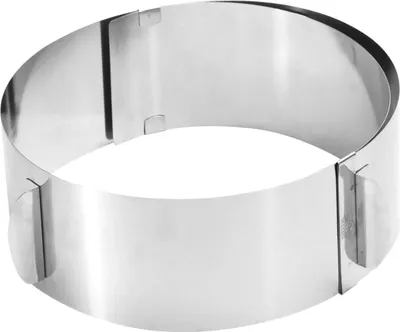 Produktbild von GEFU Tortenring mit Griffen, Edelstahl rostfrei, Höhe: 85 mm, verstellbar