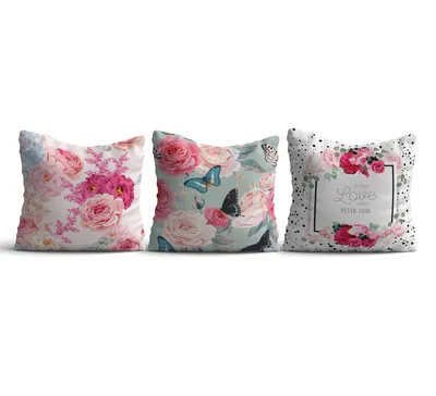 Produktbild von Evila Originals, Azury- KRL3126, Bunt, Kopfkissen, 50% Baumwolle / 50% Polyester