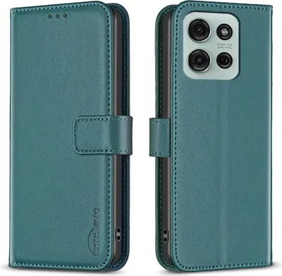 Produktbild von Motorola Moto G75 Hülle - BINFEN Klapphülle - Grün
