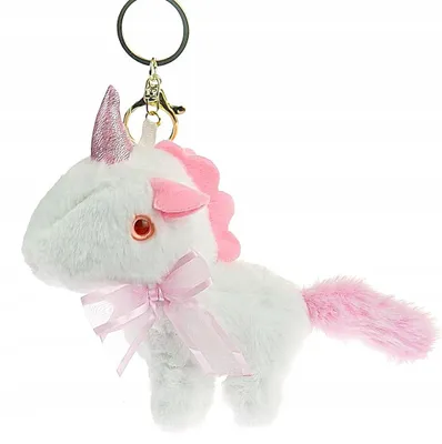 Produktbild von Plüsch Einhorn Schlüsselanhänger Kuscheltier Anhänger für Tasche