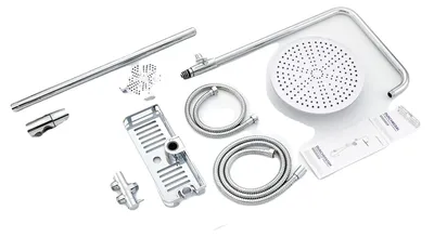Produktbild von Duschset, Edelstahl, 4-Düsen-Funktionalität, Chrom