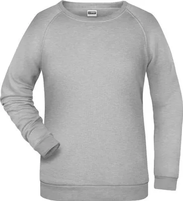 Produktbild von Rundhals-Sweatshirt mit Raglanärmeln für Damen grey-heather, Gr. L