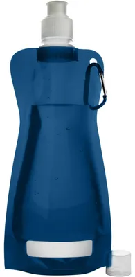 Produktbild von Wasserflasche/Getrankeflasche faltbar - blau - Kunststoff - 420 ml