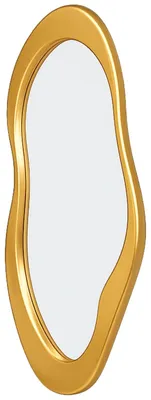 Produktbild von GIFTDECOR Wandspiegel Spiegel Dekospiegel gold 120x50 cm unregelmäßige Form modern Deko